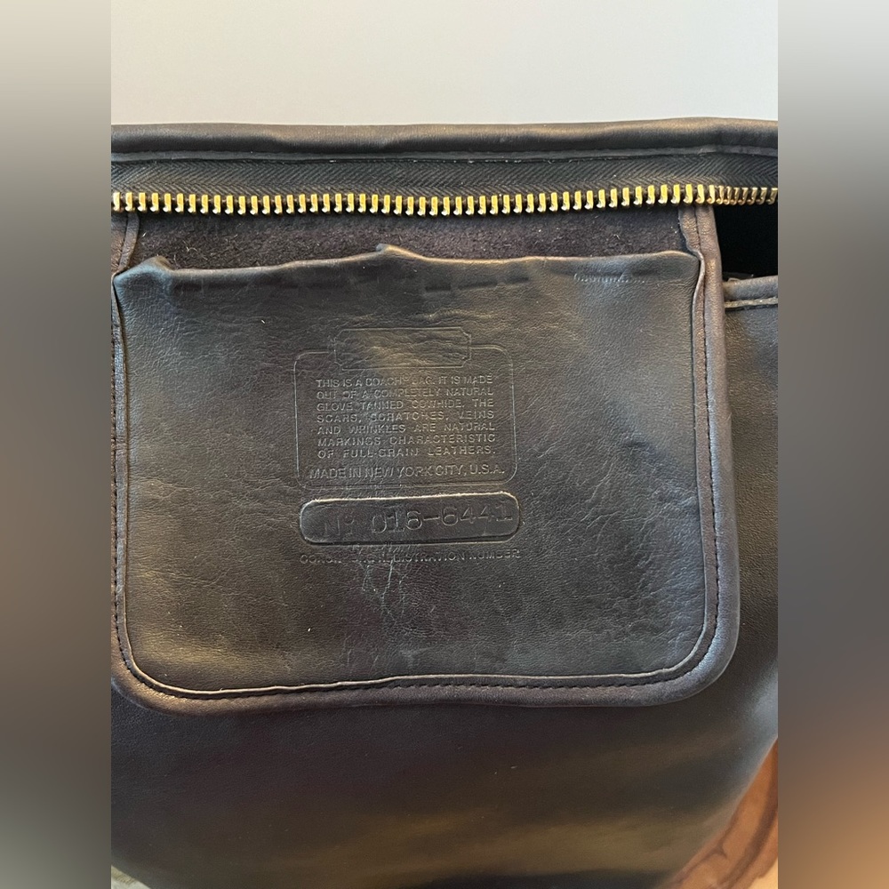 Vintage Coach Duffle Sac Black XL Made in New York City - Picture 11 of 17